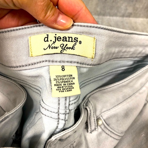 Ladies fun low rise comfy whitewashed jeans - Picture 2 of 4